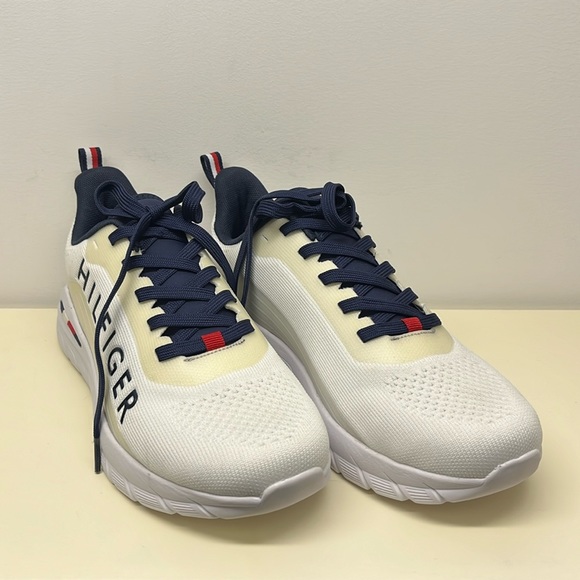 Tommy Hilfiger White Mesh Sneakers Men’s Size 9 (NWOT) - Picture 1 of 6